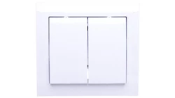 KIER Przycisk podwójny zwierny biały ŁP-17W/00