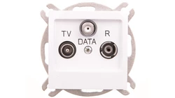 IMPRESJA Gniazdo antenowe RTV DATA biały GPA-YD/m/00