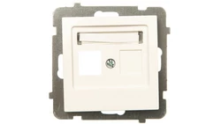 AS Obudowa gniazda teleinformatycznego pojedynczego ecru GPK-1G/p/27