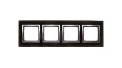 Simon 54 Nature Ramka poczwórna szkło ZASTYGŁA LAWA DRN4/73