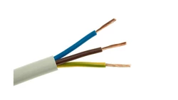 Przewód warsztatowy H05VV-F (OWY) 3x1,5 żo biały /100m/