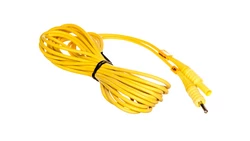 Przewód pomiarowy 5m żółty /wtyki bananowe/ WAPRZ005YECC