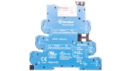 Przekaźnikowy moduł sprzęgający 6,2mm MasterPLUS 1P 6A 220-240V AC styki AgNi zaciski sprężynowe 39.61.8.230.0060