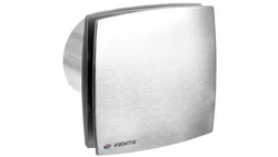 Wentylator łazienkowy fi 125 230V 16W 167m3/h 34dB standard szczotkowane aluminium 125LDAMET