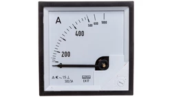 Amperomierz analogowy tablicowy 500/1000A do przekładnika 500/5A 72x72mm IP50 C3 K=90 st. EA17N F42200000000