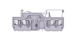 Złączka szynowa 4-przewodowa z diodą 1N4007 2,5mm2 szara 280-815/281-410