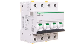 Wyłącznik nadprądowy 4P D 10A 6kA AC iC60N-D10-4 A9F05410