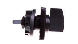 Napęd ręczny obrotowy do przełącznika krzywkowego 45x45mm czarny KDC1H