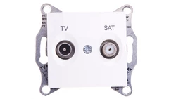 Sedna Gniazdo antenowe TV/SAT przelotowe 4dB kremowe SDN3401923