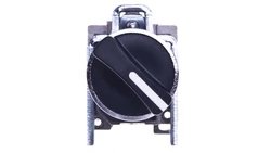 Przełącznik 2 położeniowy pokrętło 22mm czarny 1Z z samopowrotem XB4BD41