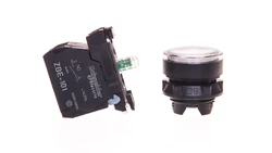 Przycisk sterowniczy 22mm biały z samopowrotem z podświetleniem 1Z 1R XB5AW31B5