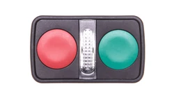 Napęd przycisku podwójny zielony/czerwony /O-I/ z podświetleniem z samopowrotem ZB5AW7A3740