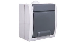 AQUANT Gniazdo hermetyczne pojedyncze SCHUKO n/t IP55 szare 1244-10