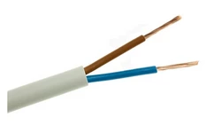 Przewód płaski H03VVH2-F (OMYp) 2x0,5 biały 300/300V /100m/