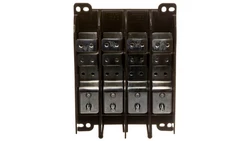 Blok rozdzielczy 4-biegunowy 250A 150mm2 / 1x70mm2 lub 1x50mm2, lub 1x35mm2, lub 2x35mm2 037400