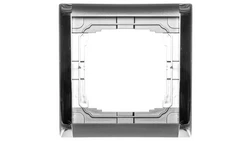 KOS66 PLUS Ramka pojedyncza składana kolorowa grafit + chrom 66607081
