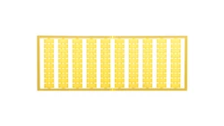 Ramka z oznacznikami bez nadruku żółta 209-501/000-002 /5szt./