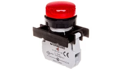 Lampka sygnalizacyjna B z LED, 12-30V AC/DC, czerwona T0-B060XK