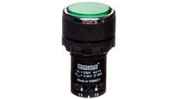 Przycisk sterowniczy monoblok, kryty, niestabilny, 1NO, zielony T0-MB100DY