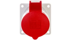 Gniazdo tablicowe 32A 5P 400V 6h IP44 skośne 1215