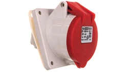 Gniazdo tablicowe 32A 4P 400V 6h IP44 skośne 12311