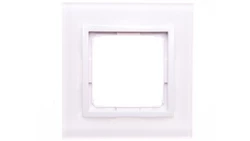 Simon 54 Nature Ramka pojedyncza szkło BIAŁA PERŁA DRN1/70