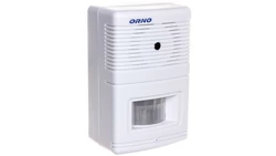 Czujnik ruchu z sygnalizacją i z alarmem 5m biały OR-MA-701