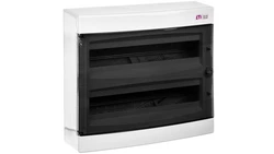 Rozdzielnica modułowa 2x18 natynkowa drzwi dymne / IP 40 400V AC / ECT 2X18PT-s 001101085