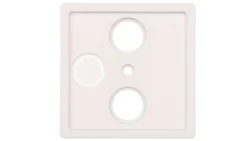 Berker Q.1/Q.3 Płytka czołowa do gniazda antenowego RTV 2- i potrójnego biały aksamit 12036089
