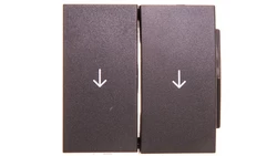 Berker B1/B5/B7 GLAS Klawisz do łącznika żaluzjowego z symbolem strzałka podwójny antracytowy 16251606