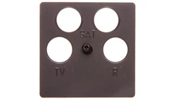 K.1 Płytka centralna do gniazda antenowego 4-wyjściowego antracyt B.1/B.3/B.7 Glas 14841606