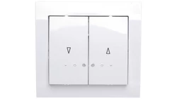 KIER Łącznik żaluzjowy z podświetleniem biały ŁP-7WS/00