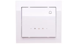 KIER Przycisk /dzwonek/ z podświetleniem biały ŁP-6WS/00