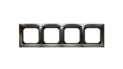IMPRESJA Ramka poczwórna antracyt R-4Y/50