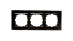Sentia Ramka potrójna szklana czarna 1473-61