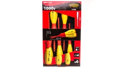 Zestaw Modeco MN-11-070 6 wkrętaków VDE (w etui) – do prac elektrycznych pod napięciem