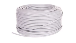 Przewód płaski H03VVH2-F (OMYp) 2x0,5 biały /100m/