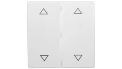 Berker Q.1 Klawisze z nadrukiem symbolu /strzałki/ śnieżnobiały aksamit 16446089 /2szt./