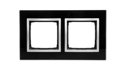 Simon 54 Nature Ramka podwójna szkło KSIĘŻYCOWA LAWA DRN2/74