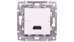 DANTE Gniazdo multimedialne HDMI białe 450450