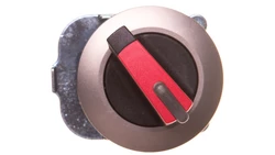 Napęd przełącznika 3 położeniowy I-O-II 30mm czerwony z podświetleniem niestabilny metal mat IP69k Sirius ACT 3SU1062-2DL20-0AA0