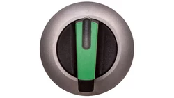 Napęd przełącznika 3 położeniowy I-O-II 30mm zielony podświetlany bez samopowrotu metal mat IP69k Sirius ACT 3SU1062-2DL40-0AA0