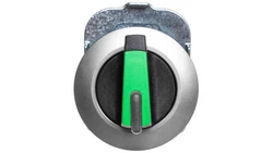 Napęd przełącznika 2 położeniowy O-I 30mm zielony z podświetleniem z samopowrotem metal mat IP69k Sirius ACT 3SU1062-2DC40-0AA0