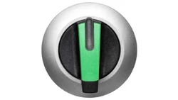 Napęd przełącznika 2 położeniowy O-I 30mm zielony z podświetleniem bez samopowrotu metal mat IP69k Sirius ACT 3SU1062-2DF40-0AA0