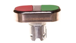 Napęd przycisku podwójnego 22mm zielony i czerwony metalowy IP69k Sirius ACT 3SU1050-3AB42-0AA0