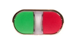 Przycisk podwójny podświetlany 22mm metal zielony/czerwony przyciski płaskie z samopowrotem SIRIUS ACT 3SU1051-3AB42-0AA0