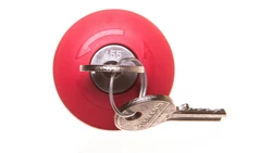 Przycisk bezpieczeństwa 22mm z zamkiem Ronis nr SB30 tworzywo czerwony 40mm 2 klucze IP69k SIRIUS ACT 3SU1000-1HG20-0AA0