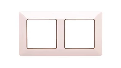 VALENA LIFE Ramka podwójna kremowa/złota 754062