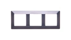 VALENA LIFE Ramka potrójna popielata 754093