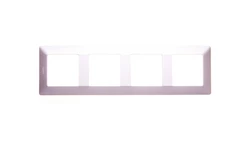 VALENA LIFE Ramka poczwórna aluminium 754134